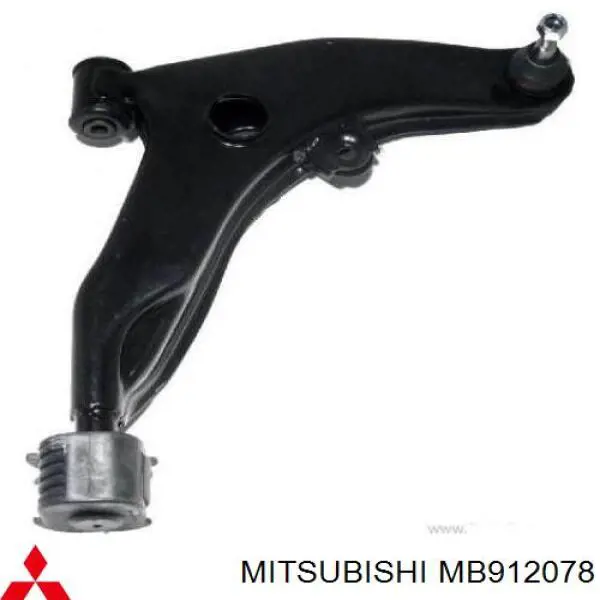 MB912078 Mitsubishi barra oscilante, suspensión de ruedas delantera, inferior derecha