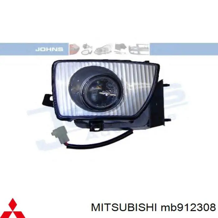 Luz antiniebla derecha para Mitsubishi Lancer (CB, DA)