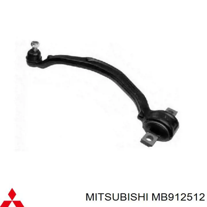 MB912512 Mitsubishi Brazo inferior derecho de la suspensión delantera