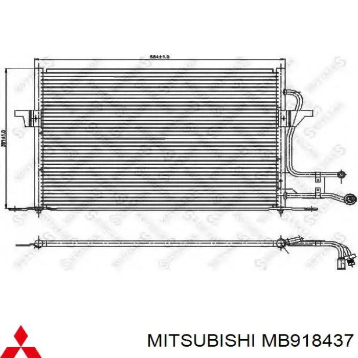 Comprar MB918437 Mitsubishi Condensador de aire acondicionado
