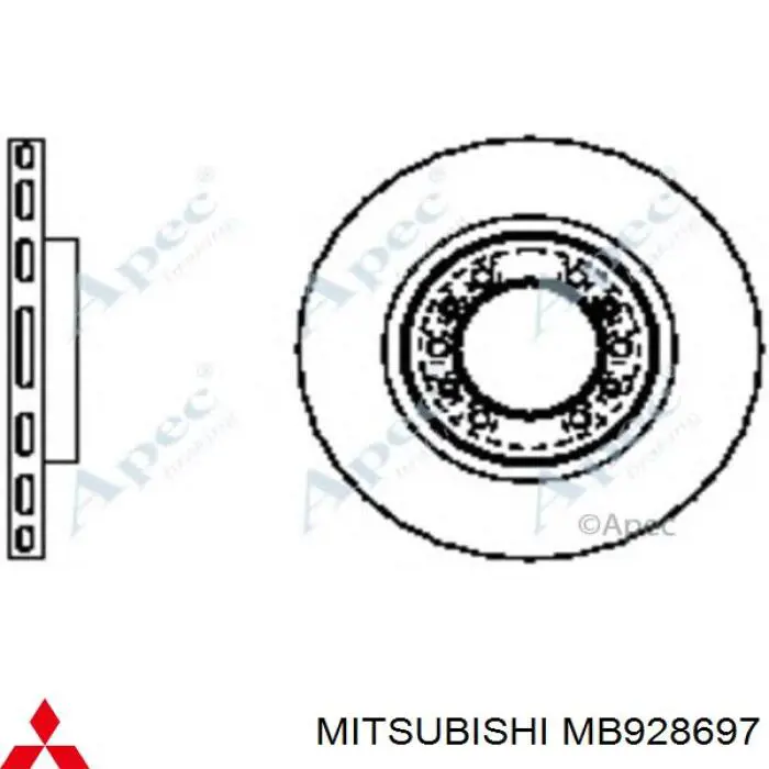 Frenos delanteros Mitsubishi MB928697 precio, desde 35,10 EUR
