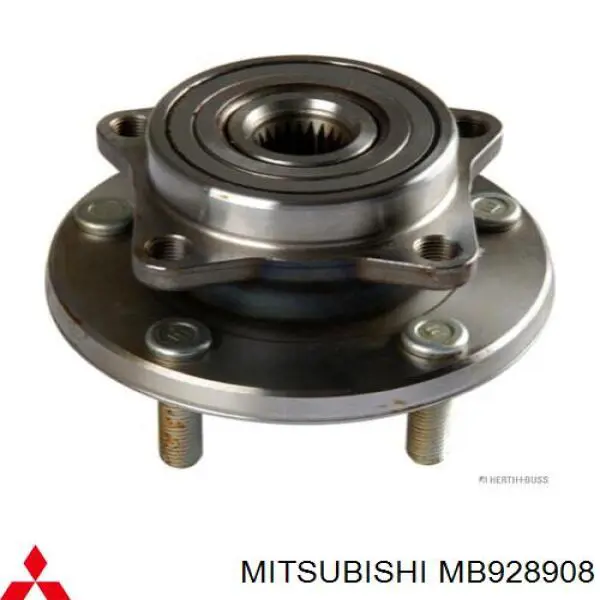 MB928908 Mitsubishi espárrago de rueda trasero / delantero