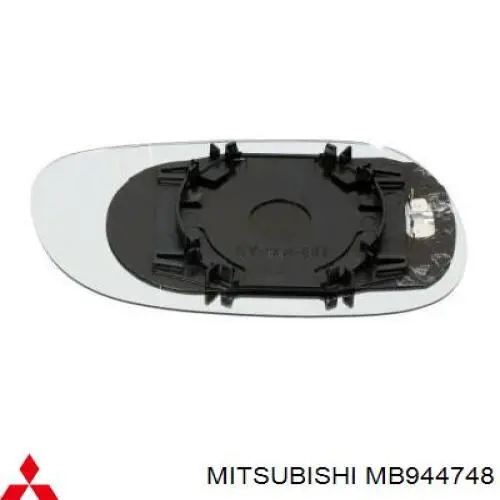 MB944748 Mitsubishi cristal de espejo retrovisor exterior derecho