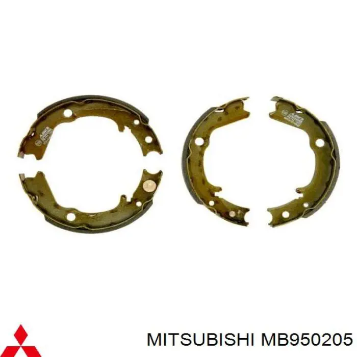 MB950205 Mitsubishi zapatas de frenos de tambor traseras