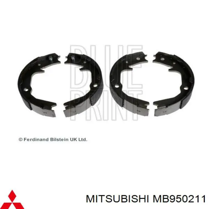 MB950211 Mitsubishi zapatas de frenos de tambor traseras