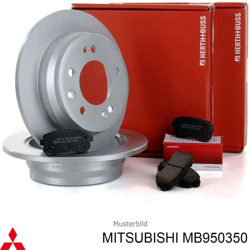 MB950350 Mitsubishi pastillas de freno traseras