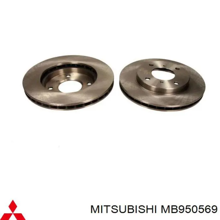 MB950569 Mitsubishi disco de freno delantero