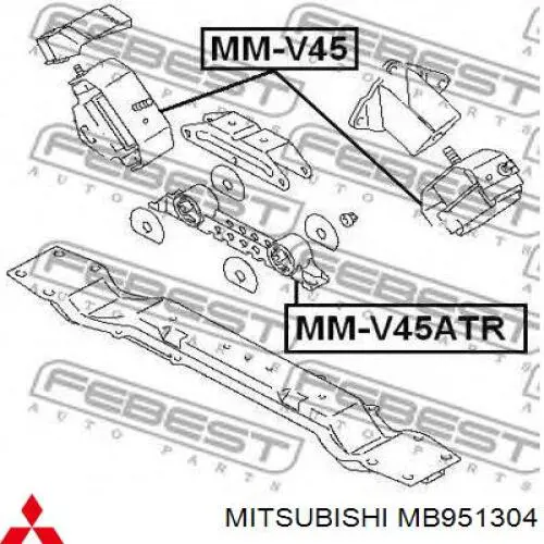 Comprar MB951304 Mitsubishi Taco de caja de cambios