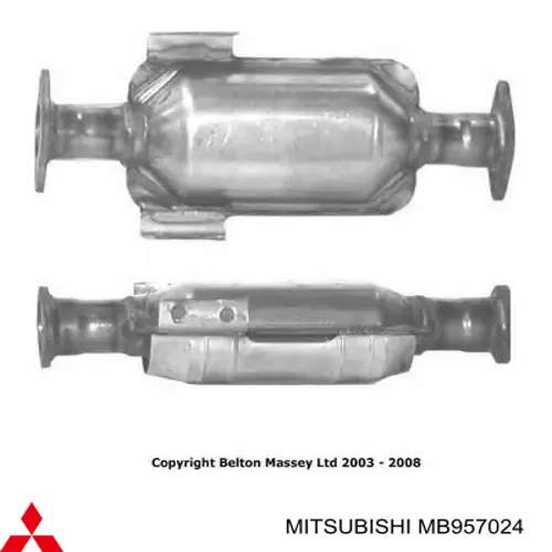MB957024 Mitsubishi catalizador
