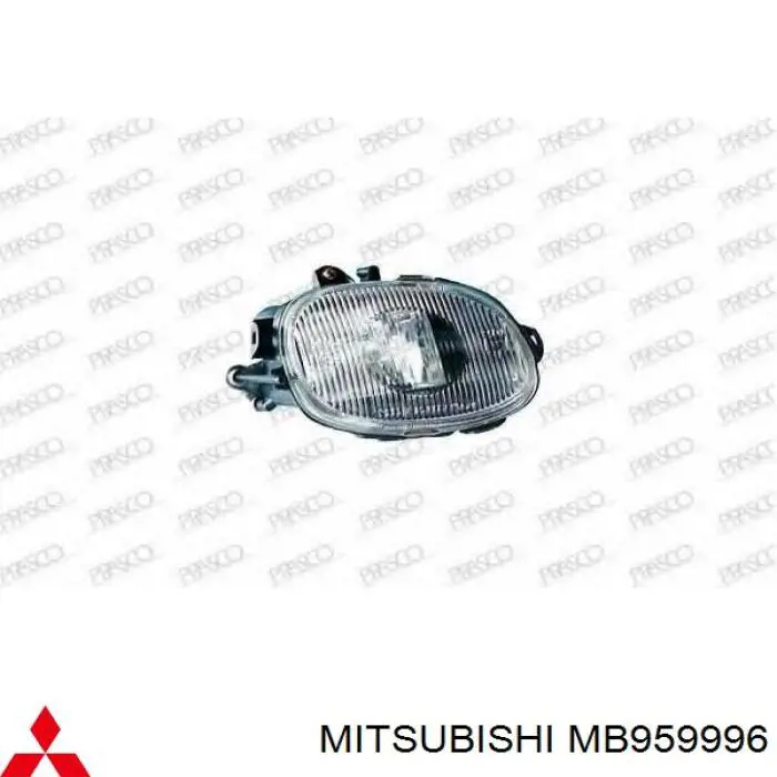 Luz antiniebla derecha para Mitsubishi Galant (E5A, E7A, E8A)