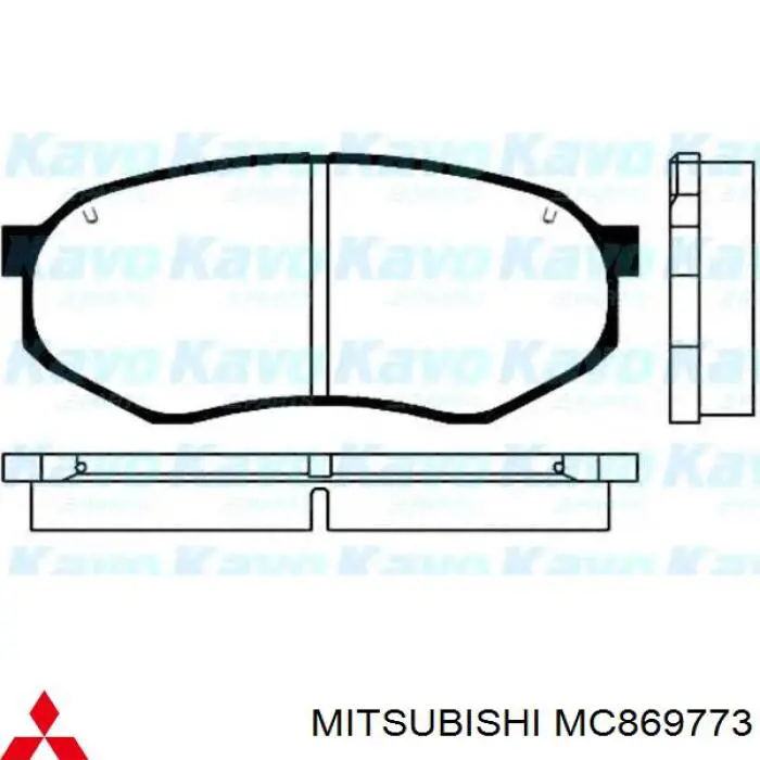 MC886334 Mitsubishi pastillas de freno delanteras