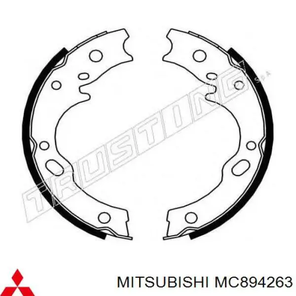 MC894263 Mitsubishi Zapatas de freno de estacionamiento