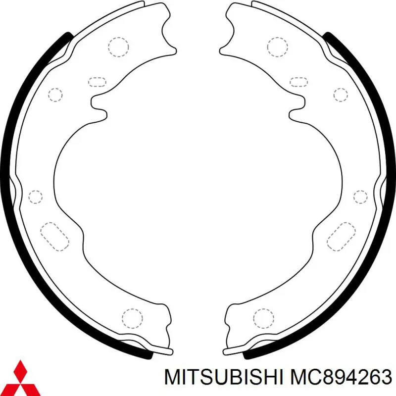 Zapatas de freno de mano Mitsubishi MC894263 precio, desde 21,30 EUR