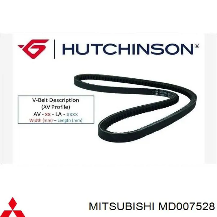 MD007528 Mitsubishi correa trapezoidal