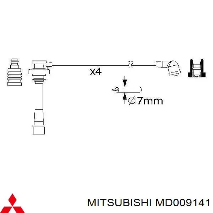MD009141 Mitsubishi cables de bujías