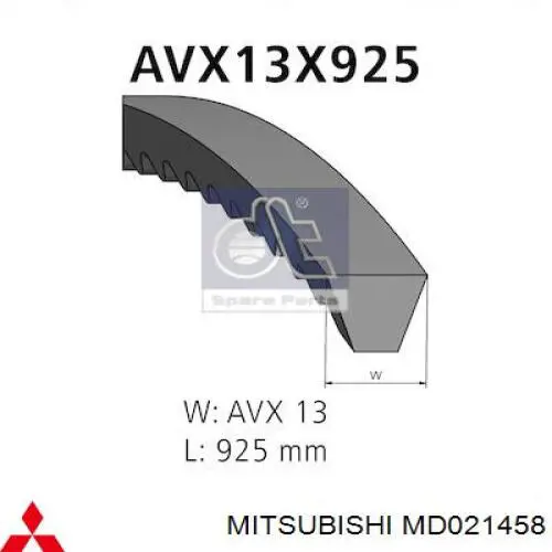 MD021458 Mitsubishi correa trapezoidal