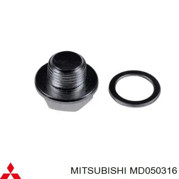 MD050316 Mitsubishi tapón roscado, colector de aceite