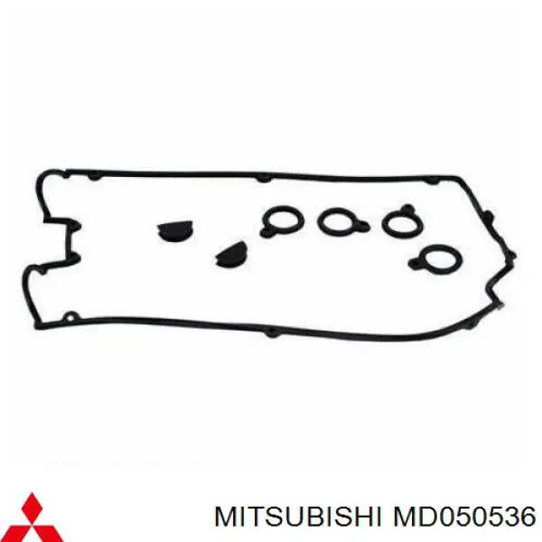 MD050536 Mitsubishi junta de tapa valvula de motor, segmento trasero