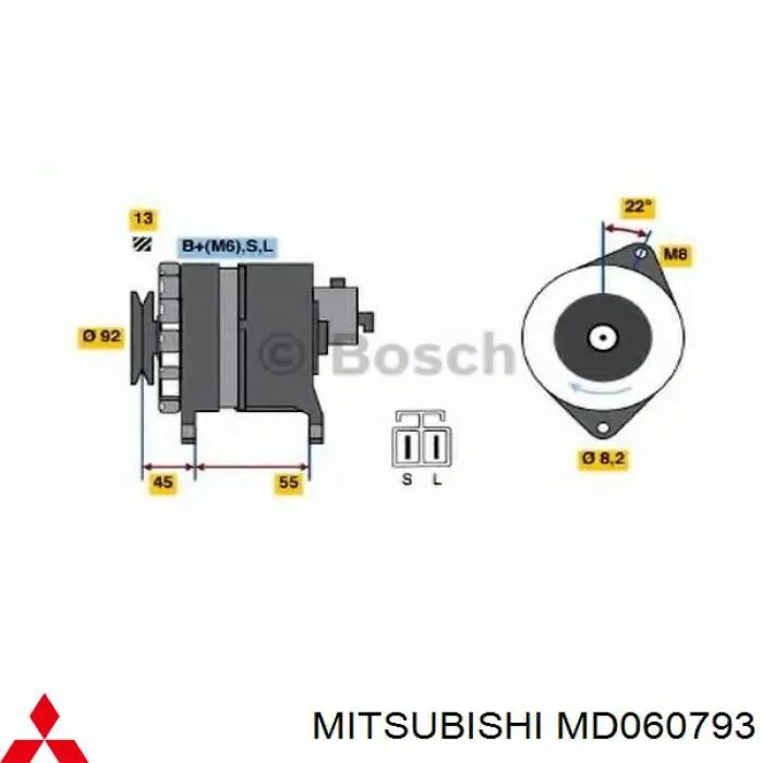 Comprar MD013740 Mitsubishi Dynamo