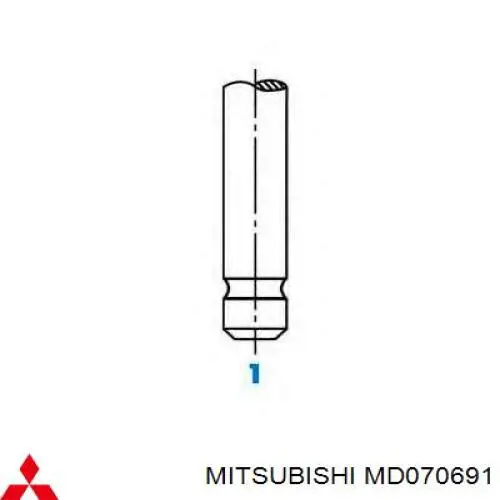 MD070691 Mitsubishi válvula de admisión