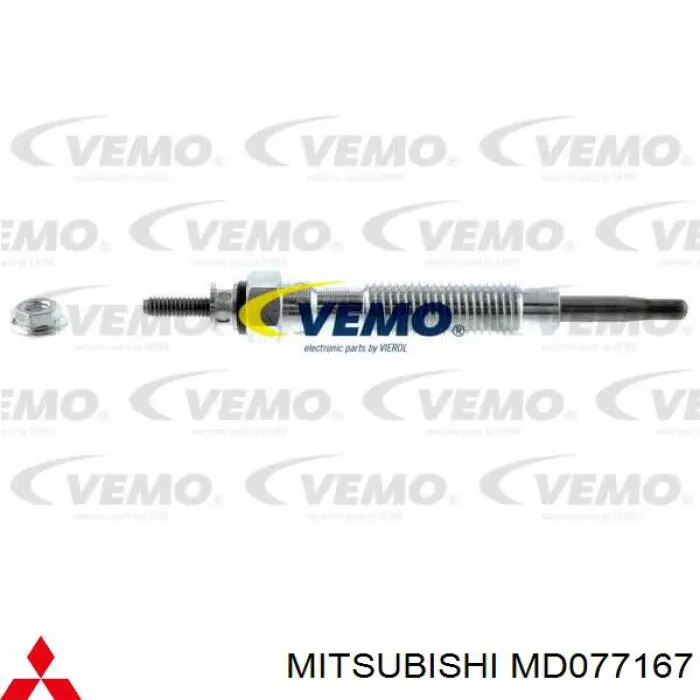 MD077167 Mitsubishi bujía de precalentamiento