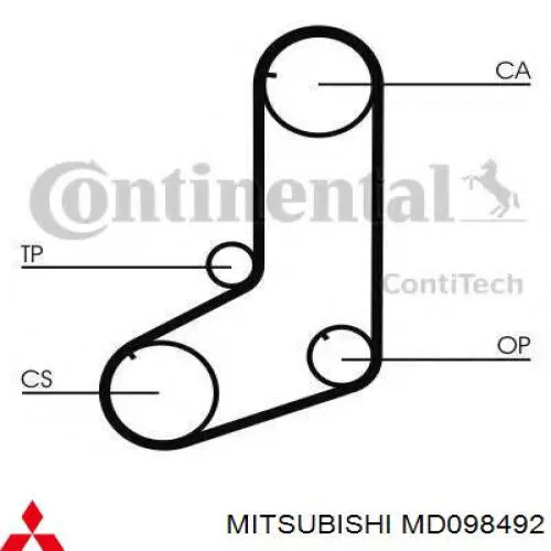 MD098492 Mitsubishi correa distribución