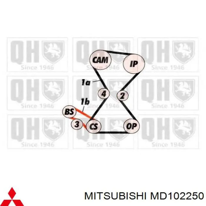 Correa de distribución Mitsubishi MD102250 precio, desde 18,18 EUR