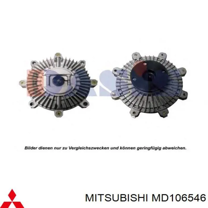 Embrague, ventilador de refrigeración Mitsubishi MD106546 precio, desde 70,03 EUR