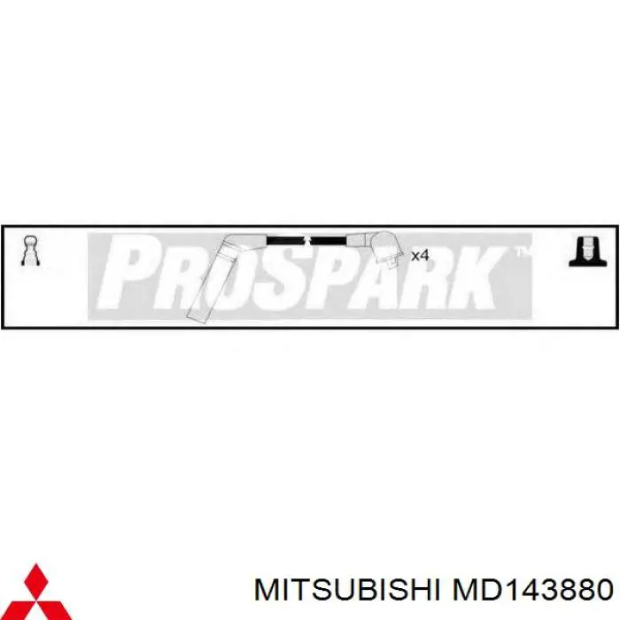 MD143880 Mitsubishi cables de bujías