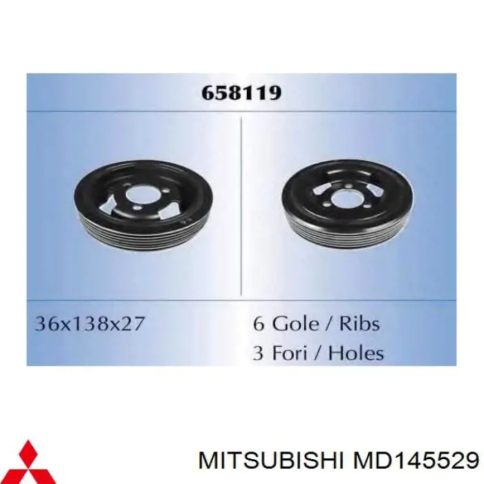 Dámper para Mitsubishi Lancer IV C6A, C7A