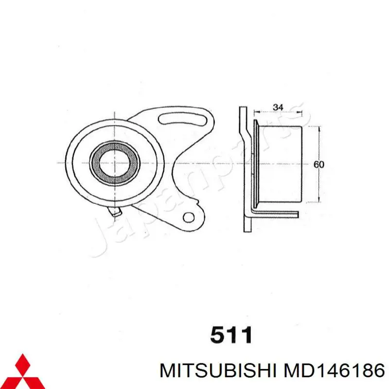 Tensor correa distribución MD146186 Mitsubishi