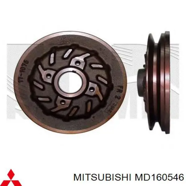 MD160546 Mitsubishi polea de cigüeñal