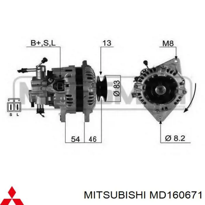 Comprar MD160671 Mitsubishi Dynamo