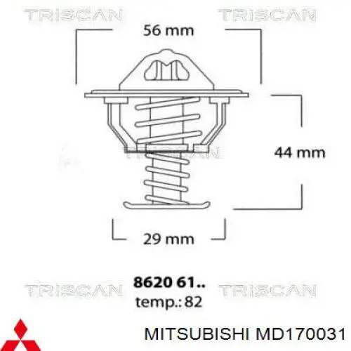 MD170031 Mitsubishi termostato
