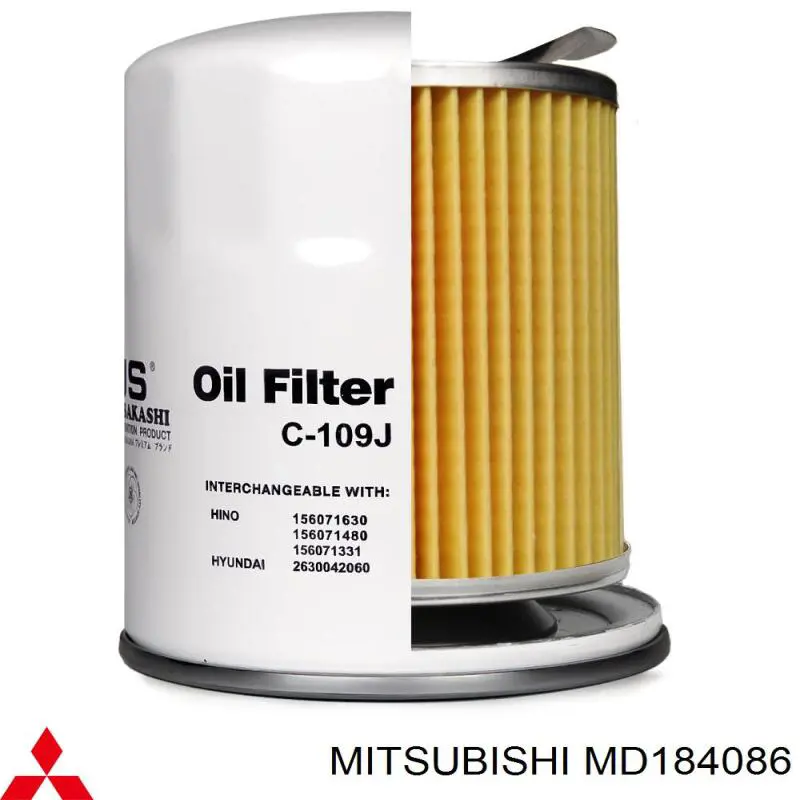 Comprar MD184086 Mitsubishi Filtros de aceite
