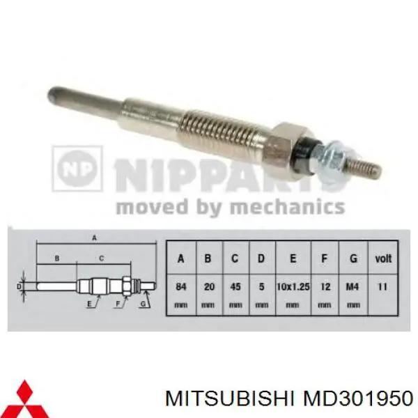 Comprar MD301950 Mitsubishi Calentadores diésel