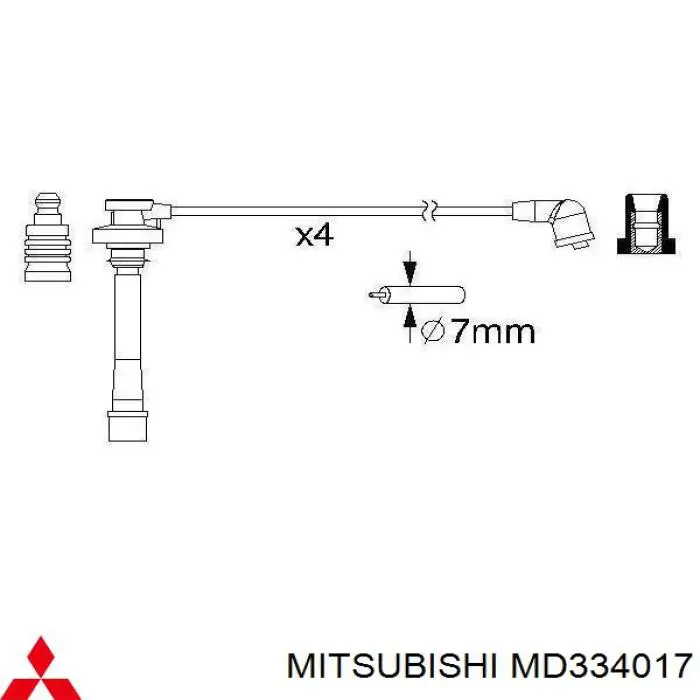 MD334017 Mitsubishi cables de bujías