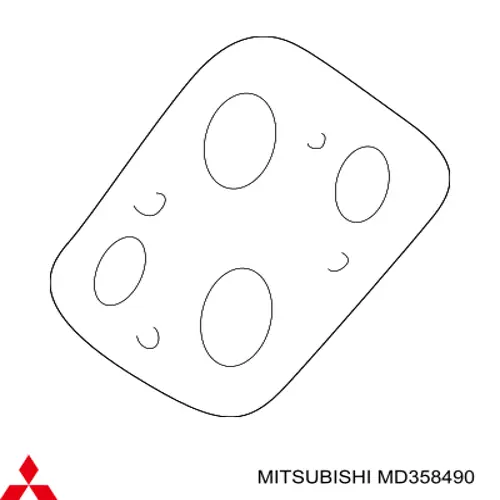 MD358490 Mitsubishi junta de válvula egr