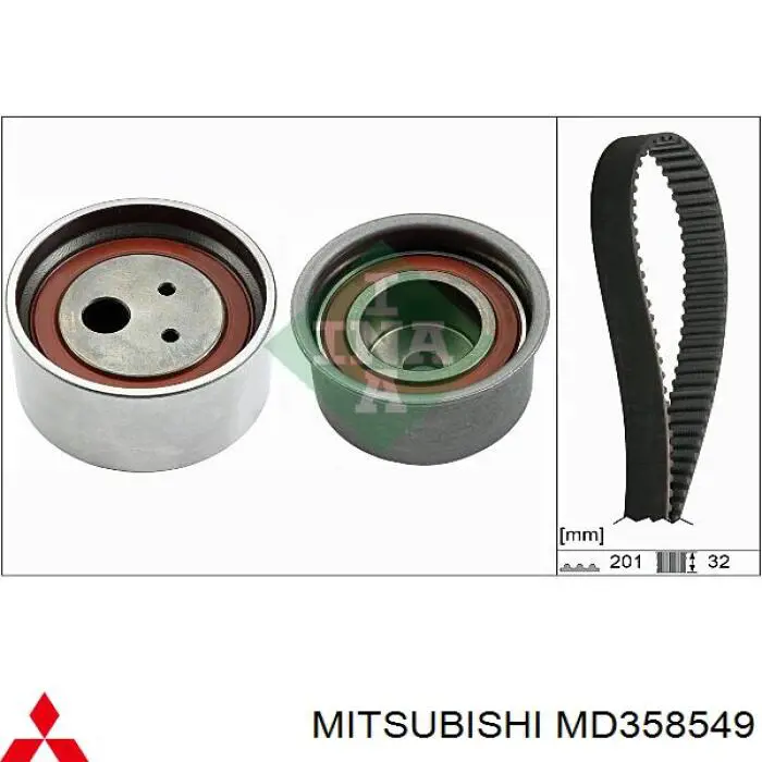 Correa de distribución Mitsubishi MD358549 precio, desde 60,32 EUR