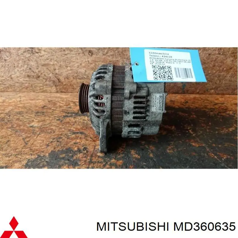 Alternador del motor Mitsubishi MD360635 precio, desde 66,70 EUR
