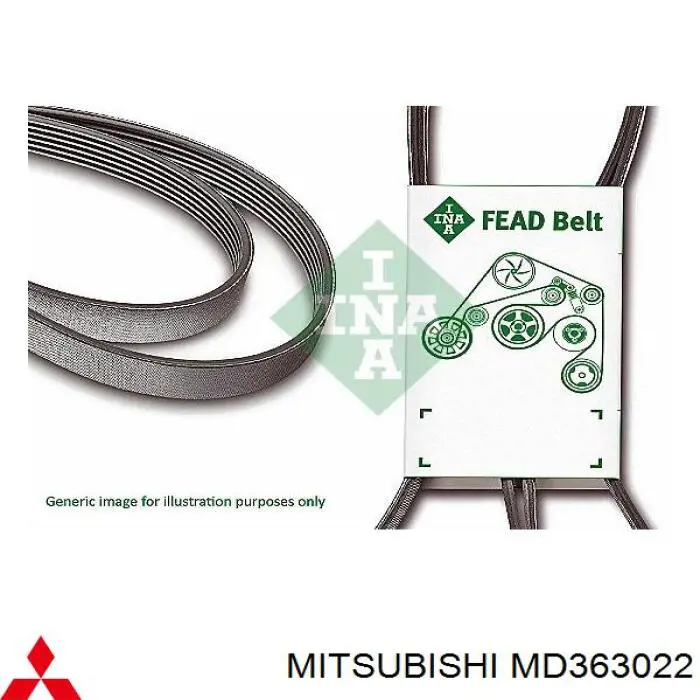 MD363022 Mitsubishi correa trapezoidal