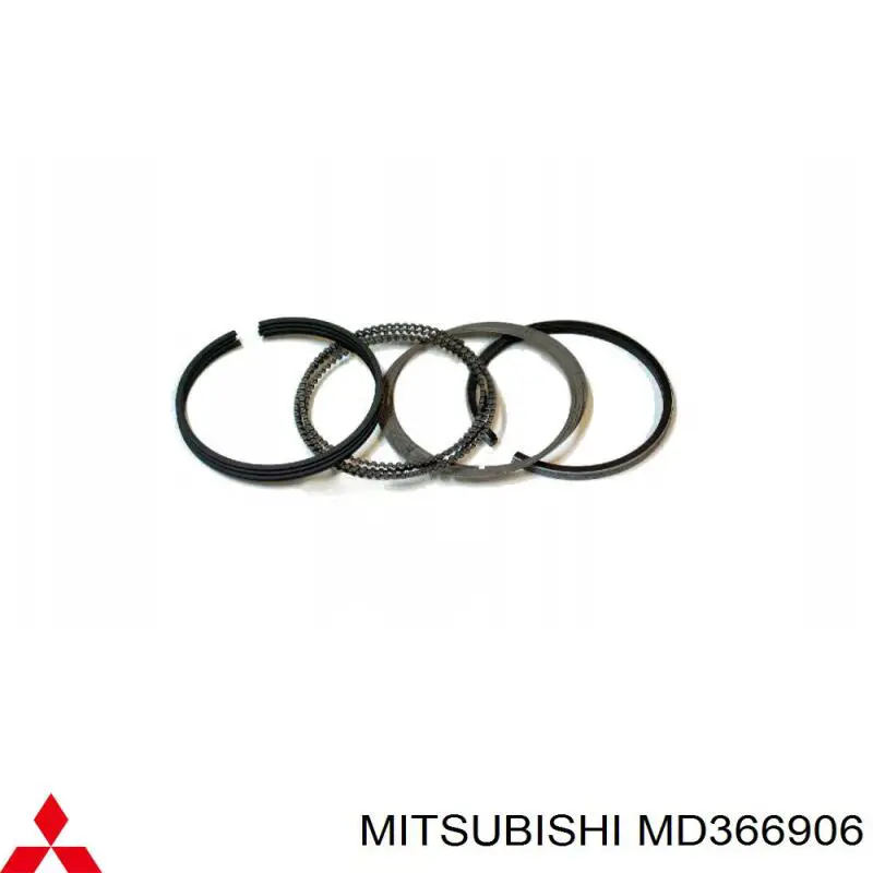 Juego de aros de pistón (+0,50 mm) para Mitsubishi Lancer (CSW)