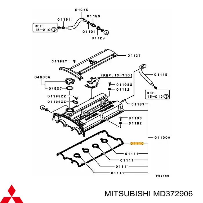 Junta tapa válvula Mitsubishi MD372906 precio, desde 29,69 EUR
