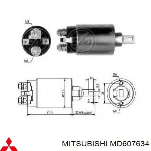 Interruptor solenoide para Mitsubishi Pajero (L04G, L14G)