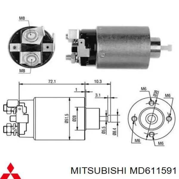 F32Z11390C Ford Solenoide arranque