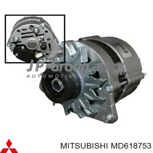 MD618753 Mitsubishi polea del alternador