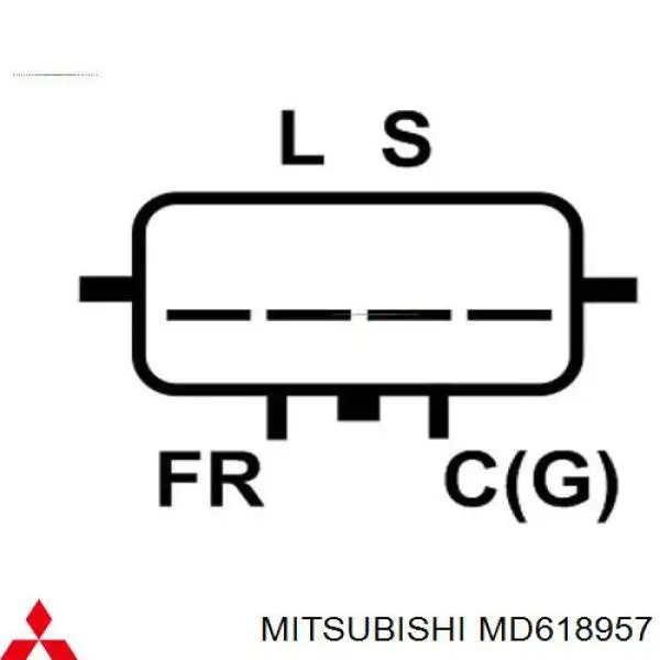 MD618957 Mitsubishi regulador del alternador