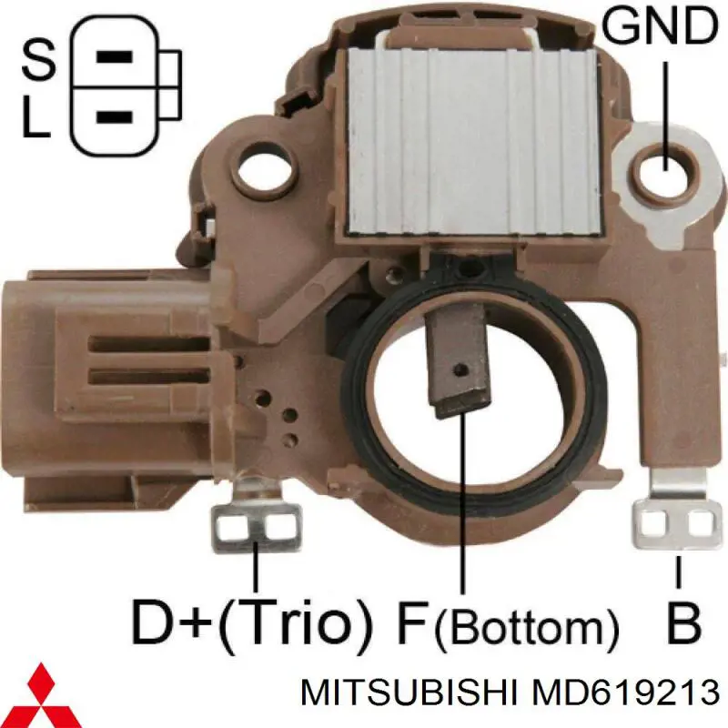 MD619213 Mitsubishi suspensión, alternador