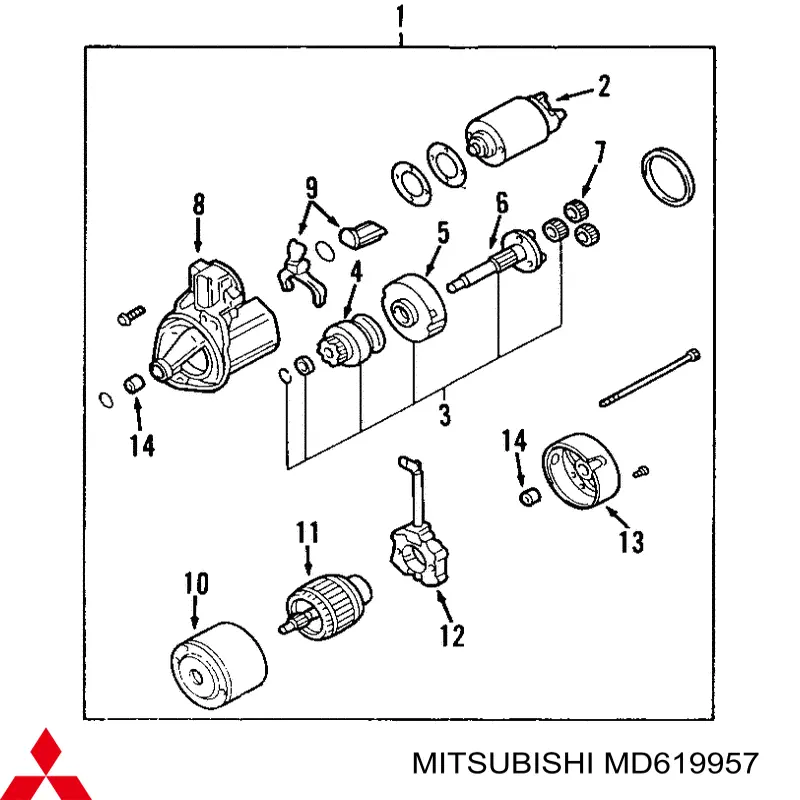 Bendix de coche Mitsubishi MD619957 precio, desde 86,05 EUR