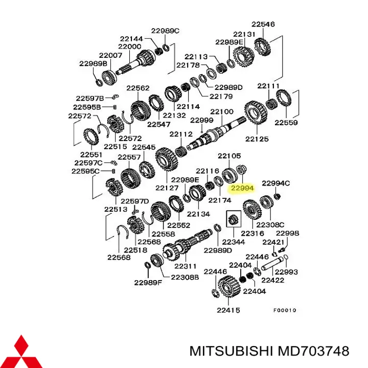  Mitsubishi MD703748 precio, desde  EUR